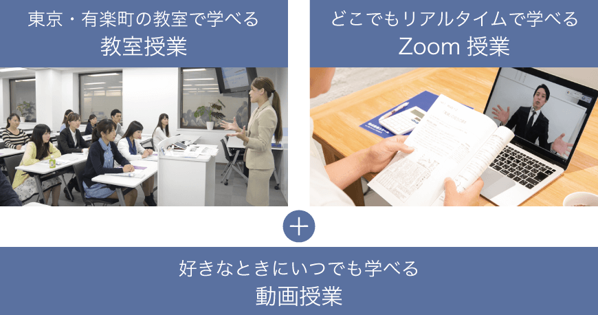 教室授業/Zoom授業/動画授業